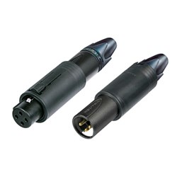 CONVERTCON - BLACK UNISEX XLR CABLE CONNECTOR