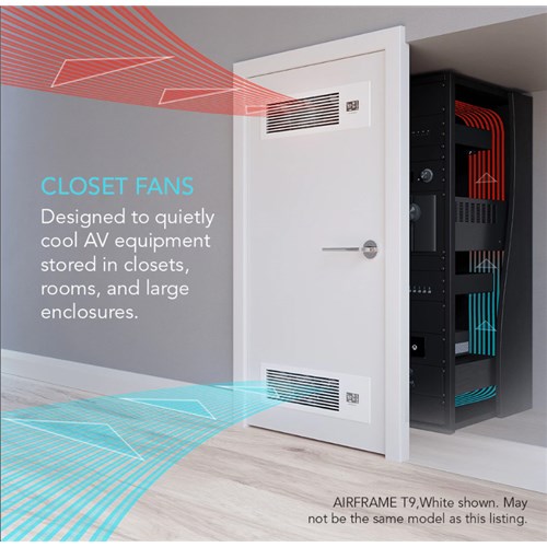 Airframe T7 N Cupboard cooler Dual 120mm Fans - INTAKE USB Powerpack incl. WHITE