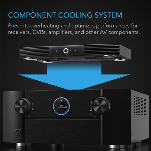 Aircom S7 Component cooler 2 x 120mm fans TOP EXHAUST Powerpack Incl. BLACK