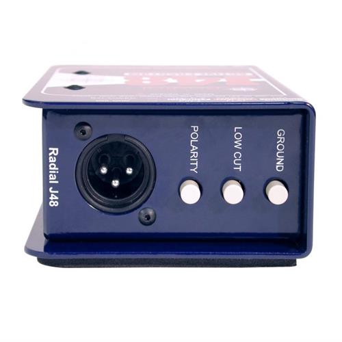 Radial J48 - Active 48V phantom powered direct box with digital switching supply 