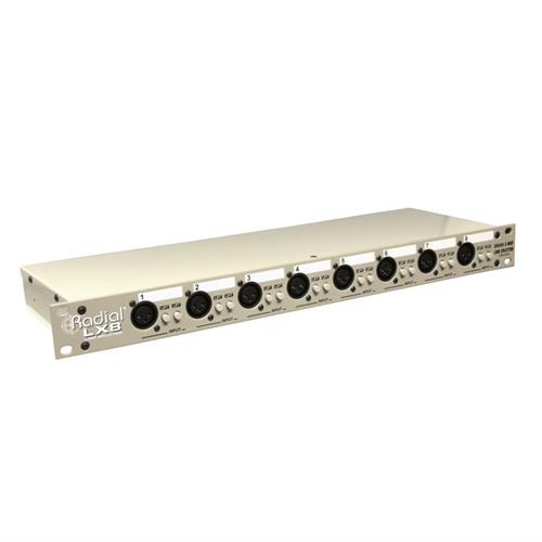 Radial LX8-J - 8 channel balanced line level splitter with Jensen transformers 