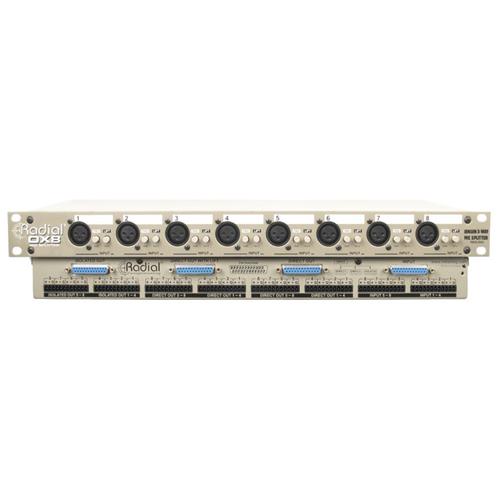 Radial OX8-J - 8 channel mic splitter with Jensen isolation transformers, D-subs & XLRs 