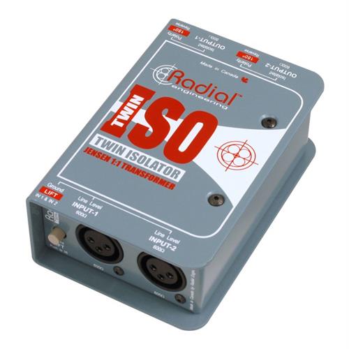 Radial TWIN-ISO - Line level isolator, passive 2 ch balanced with high performance transformers 