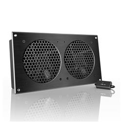 Airplate S7 Cabinet Cooler BLK 2 x 120mm fans 2944LPM @19dBA AC Infinity - Includes P/Pack