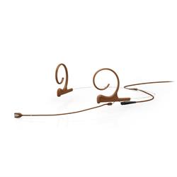 d:fine CORE 4188 Slim Directional Flex Headset Mic, 100 mm Boom, Brown, MicroDot