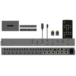 MHUB 8x6+2 HDMI/HDBT matrix 40m 4K / 70m 1080P HDANYWHERE