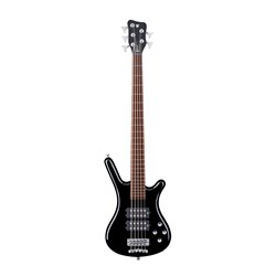 RockBass Corvette $$ 5-String Solid Black High Polish